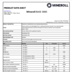 Mineroll Base 3000 technical data sheet ENG