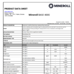 Mineroll Base 4000 technical data sheet ENG