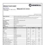 Mineroll Base 3000a technical data sheet ENG